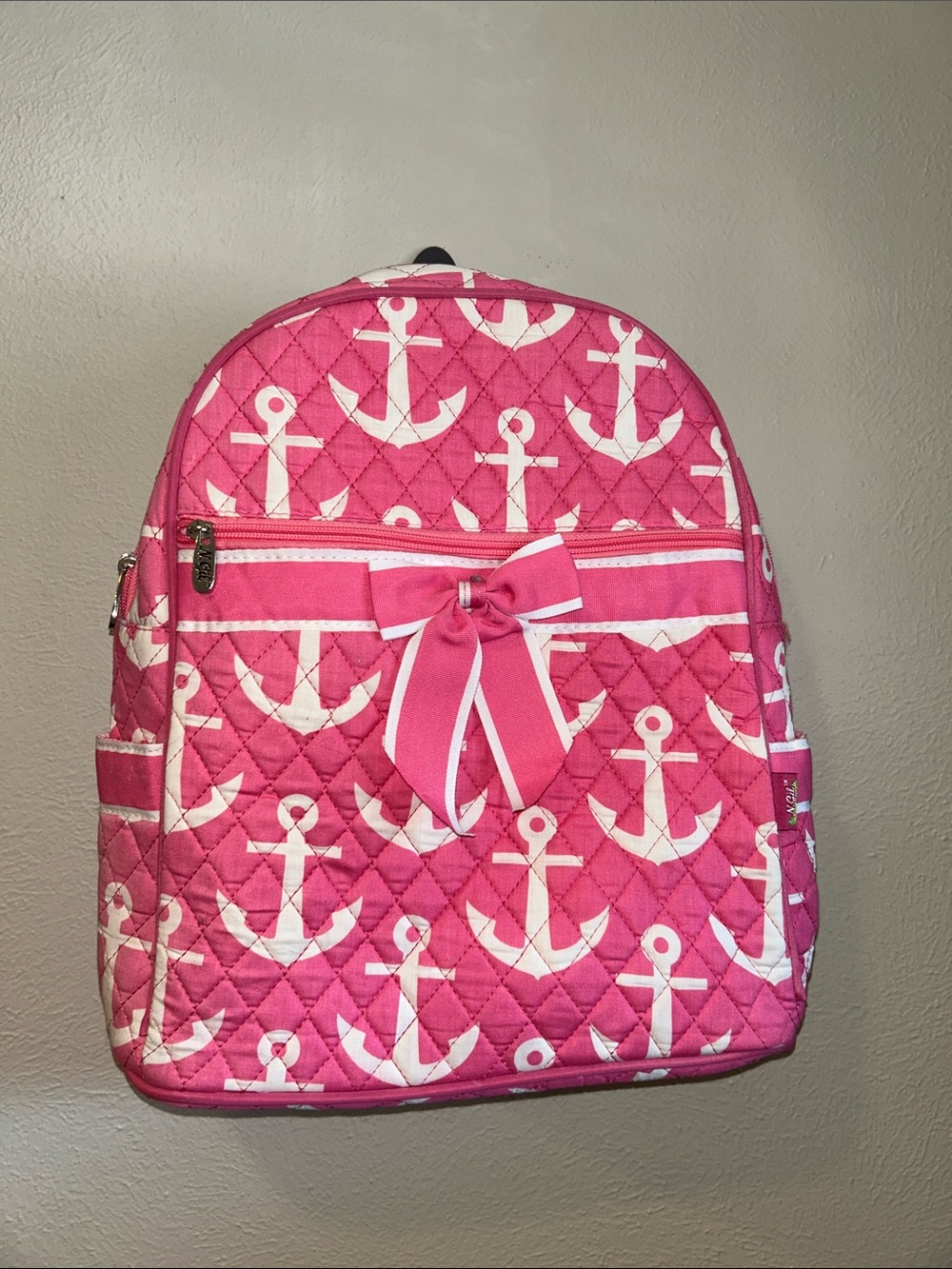 N.Gil Pink Anchor Backpack